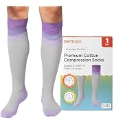 ZenToes Compression Socks for Women & Men, Knee High Socks with Targeted Cushioning
