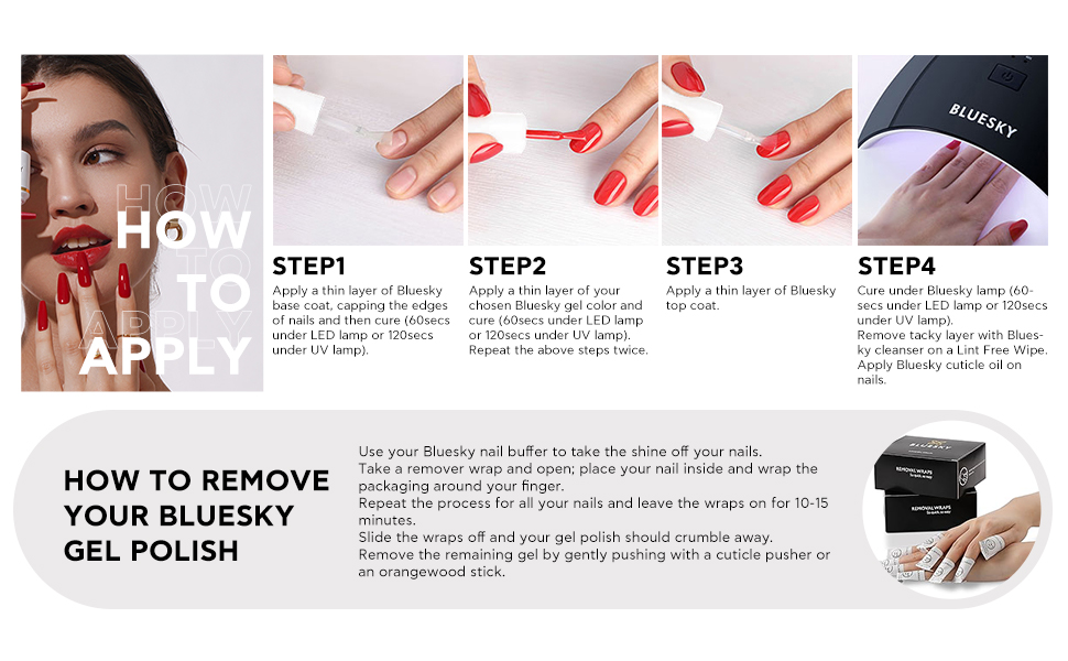 gel polish usage steps
