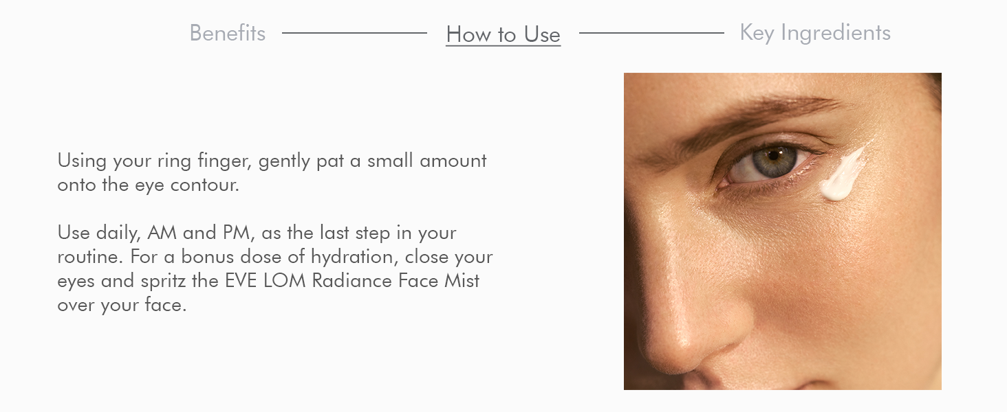 radiance antioxidant eye cream