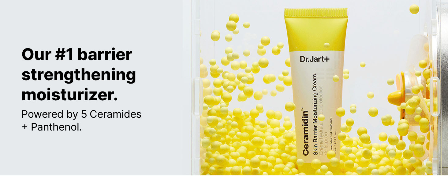 Out #1 barrier strengthening moisturizer. Powered by 5 Ceramides + Panthenol.