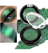 BEUSELF Green Eyeshadow Shimmery Single, Highly Pigmented Metallic Eye Glitter, Long-Lasting Fore...