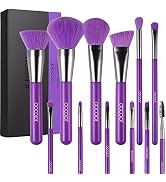 Docolor Makeup Brushes 10Pcs Makeup Brush Set Premium Synthetic Powder Kabuki Foundation Contour ...