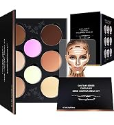 Youngfocus Cosmetics Cream Contour Best 8 Colors and Highlighting Makeup Kit - Contouring Foundat...