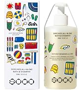 SOOO Kids 2 in 1 Bath & Shampoo 10.1 Oz | Tear-Free | After-Swim Care | Removes Chlorine, Saltwat...