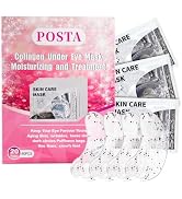 POSTA 20Pairs/40Pcs Collagen Under Eye Patches, Glitter Under Eye Mask for Dark Circles and Puffi...