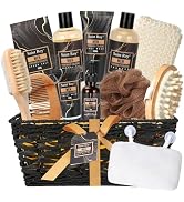 Bath Perfume Gift Set for Men, 14 Pcs Spa Basket with Classic Perfume kit, Personal Self Care Sha...