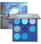 docolor Eyeshadow Palette 9 Colors Blue Eyeshadow Gemstone Shadow Palette Highly Pigmented Mattes...