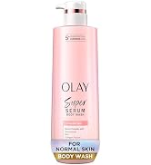 Olay Super Serum Body Wash for Normal Skin, 24hr Long Lasting Hydration, 5+ Ingredient Serum Comp...