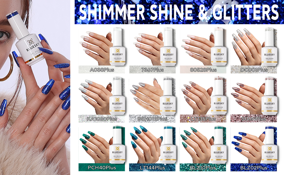 shimmer gel polish