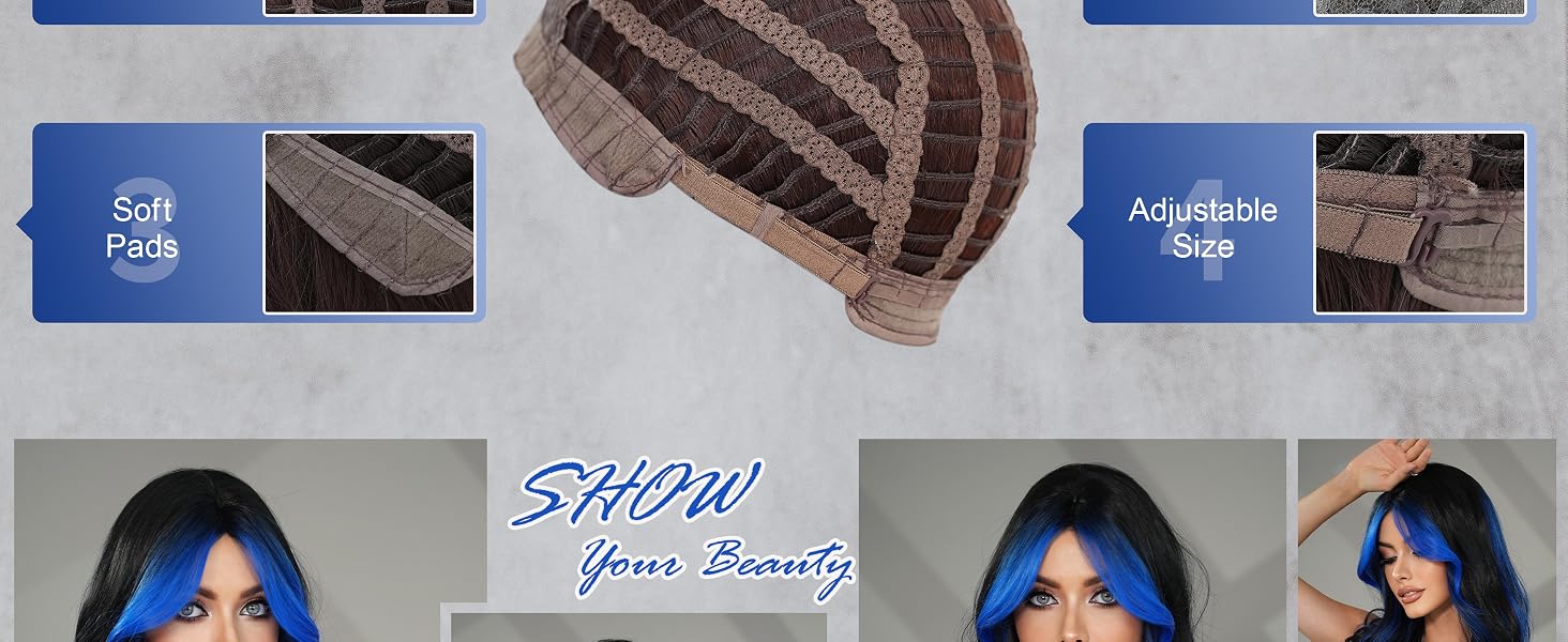 adjustable wig cap