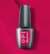 OPI GELement gel nail polish clawberry margarita cure for 60 seconds
