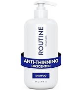Routine Wellness Anti-Thinning Shampoo for Thinning Hair - Biotin DHT Blocker Women & Men - Color...