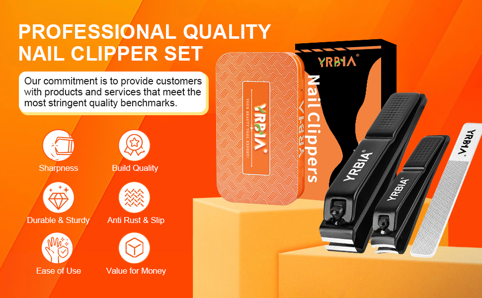 nail clippers with glass nail file