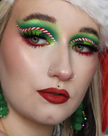 christmas green red Highly Pigmented Rainbow Radiant Eye Shadow Long Lasting Makeup Pallet