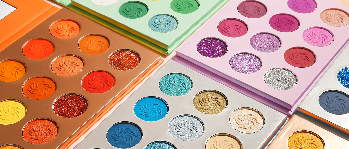 Afflano green eyeshadow orange red eyeshadow blue purple eyeshadow palette 15 colors