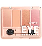 COVERGIRL Eye Enhancer, Bellini Spritz, Eyeshadow Quad, Easy to Wear, Clean & Vegan, Talc-Free, M...