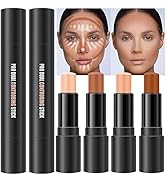 evpct 4 Color Contour Stick Makeup Set Concealer Bronzer Stick Cream Contour Palette Contour Cont...