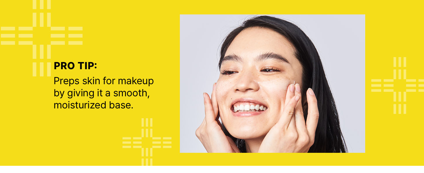 Pro Tip: Preps skin for makeup by giving it a smooth, moisturized base.