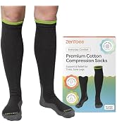 ZenToes Compression Socks for Women & Men, Gradual 15-20mmHg Compression Socks Men With With Anti...