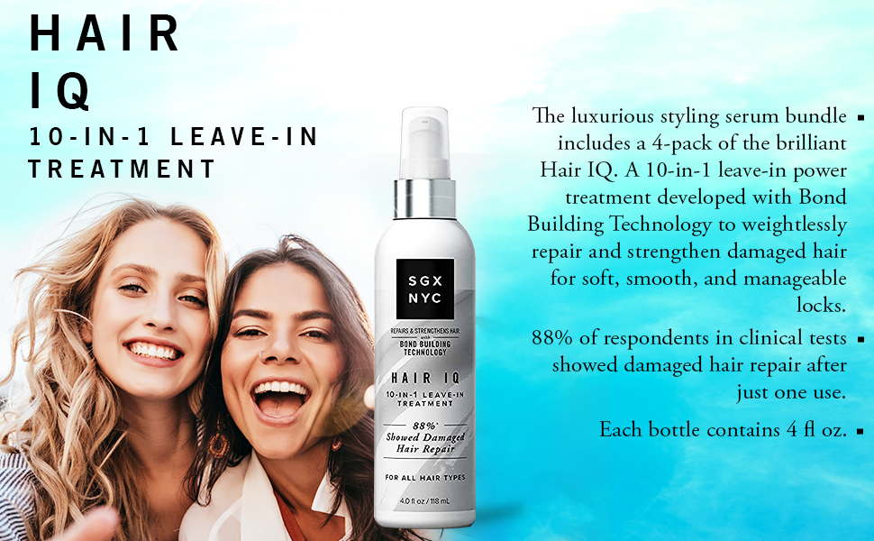 SGX NYC Hair IQ - 4 Fl Oz - For All Hair Types
