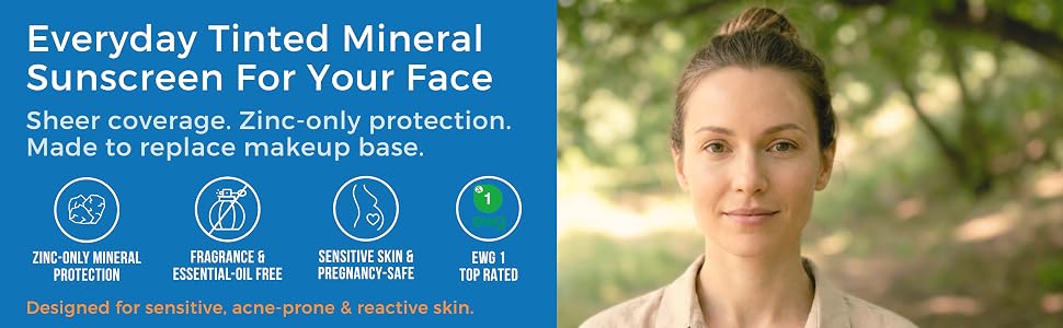 Tinted Mineral sunscreen zinc oxide sunscreen BB cream tinted moisturizer with spf Tinted face