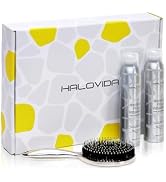 HALOVIDA Instant Fresh Volumizing Dry Shampoo Gift Set with Anti-Static Hollow Brush - Christmas ...