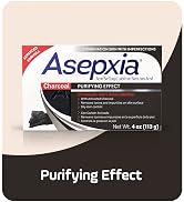 Asepxia with Activated Charcoal Purifying Effect Acne Treatment Bar Soap with Salicylic Acid, 4 O...