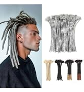 Lounoke10Inch 40 Strands Loc Extensions Human Hair, 0.6cm Pencle Size Dreadlock Extensions Human ...