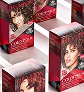 Permanent Hair Color by Revlon, Permanent Red Hair Dye, Colorsilk with 100% Gray Coverage, Ammoni...