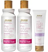 Raw Sugar Volume Revive Shampoo and Conditioner Set (18 Fl. Oz) + Not So Dry Shampoo, Formulated ...