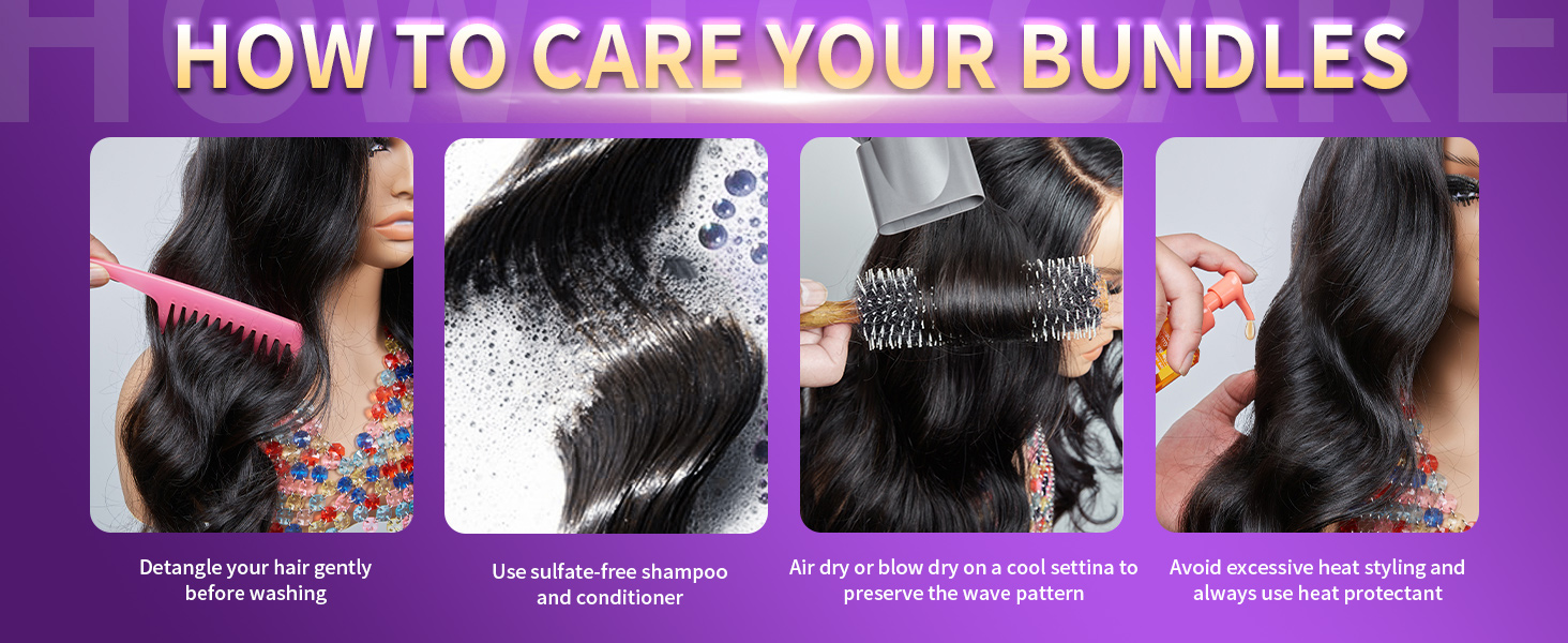 body wave bundles with closure