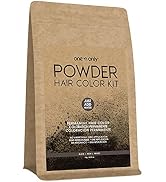 One 'n Only Powder Hair Color Kit, Black, Permanent Color in Single Application, 100% Gray Hair C...