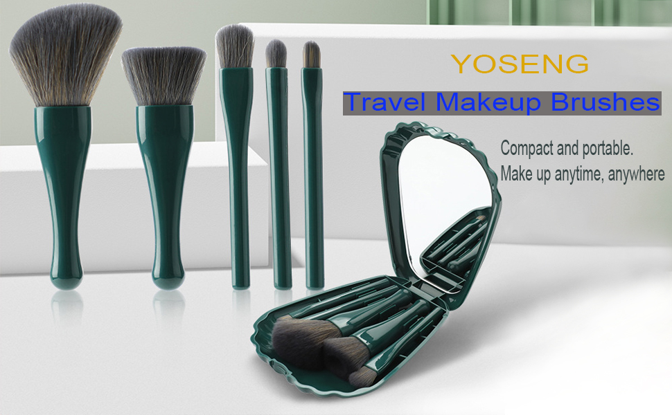 Travel portable makeup brush set set