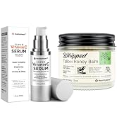 Advanced Nourish & Restore Duo for Mature Skin – Super Vitamin C Face Serum + Whipped Beef Tallow...