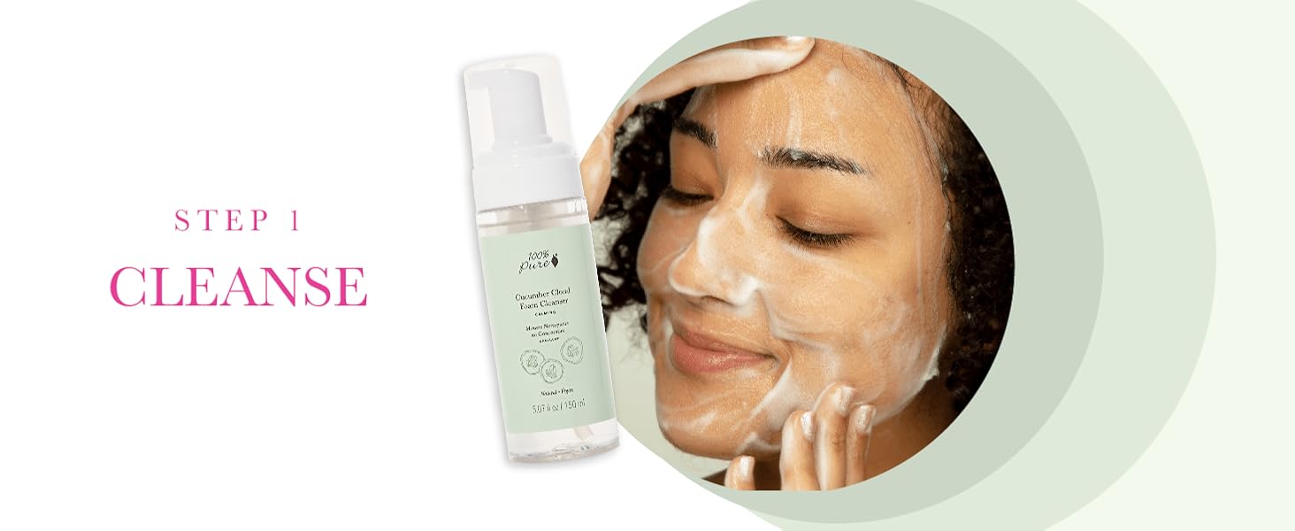 clean green foaming face cleanser 