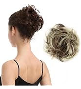 BARSDAR Human Hair Bun - Real Human Hair Bun Extensions for Women - Highlight Hair Bun Hairpieces...