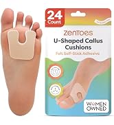 ZenToes U-Shaped Felt Callus Pads | Protect Calluses from Rubbing on Shoes | Reduce Foot and Heel...