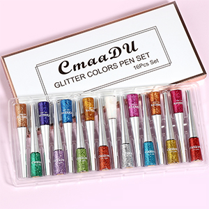 Gireatick 16PCS Liquid Glitter Eyeliner set